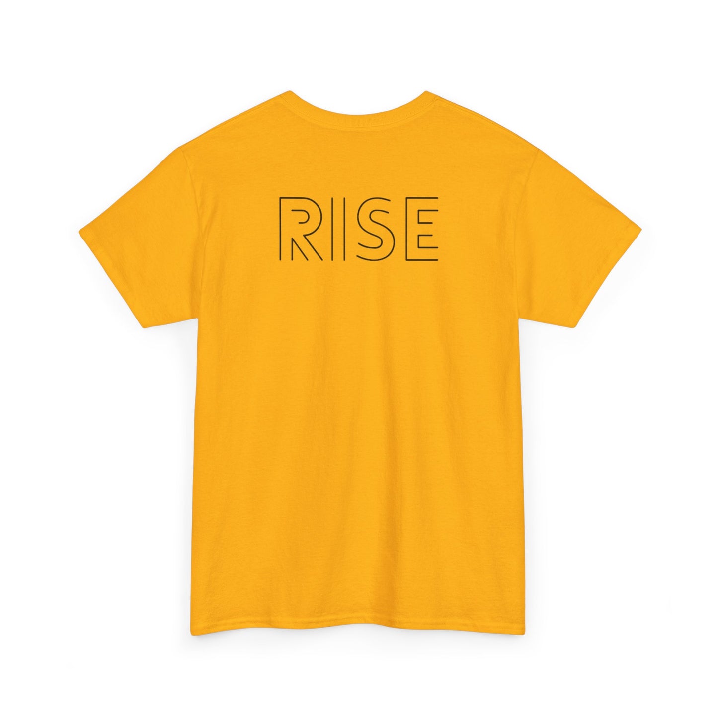 Unisex Heavy Cotton Tee - 'Rise' & 'Rhythm of Our Hearts' Graphic Tee for Creative Souls