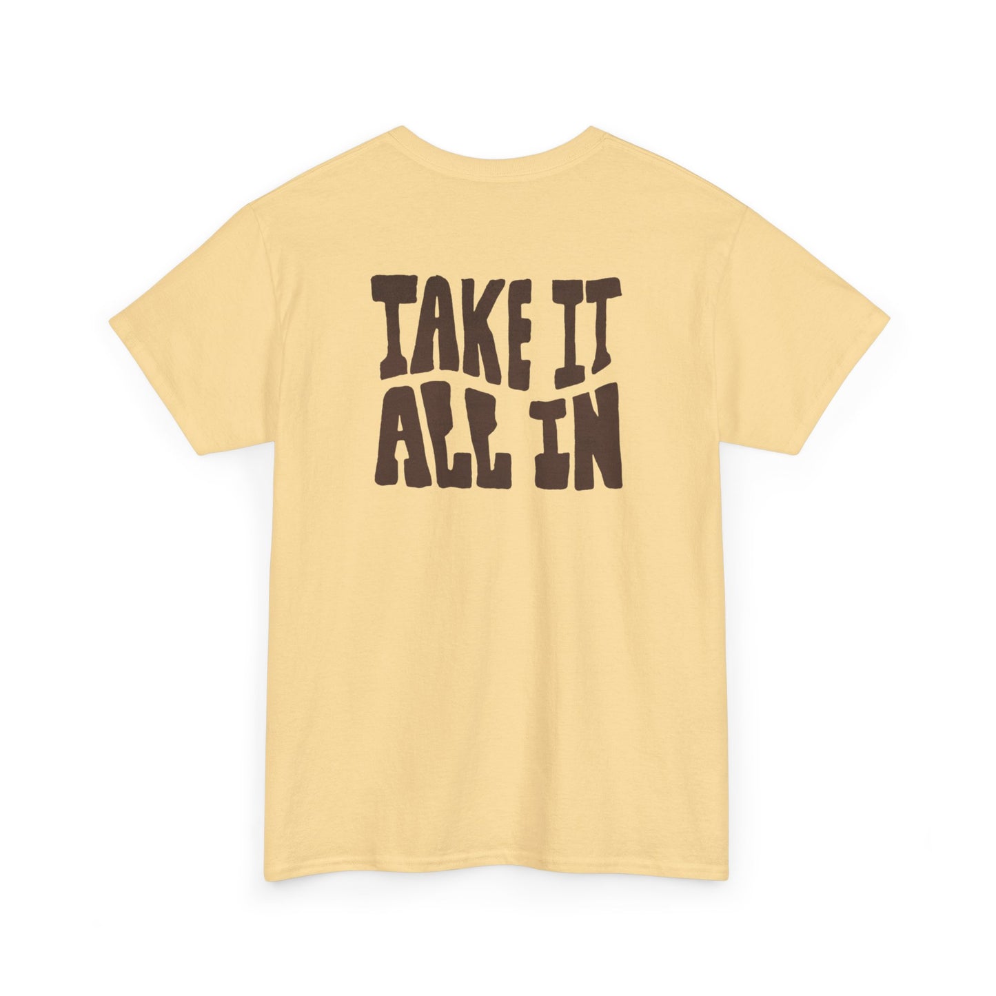 Unisex Heavy Cotton Tee - 'Take It All In' Inspirational T-Shirt