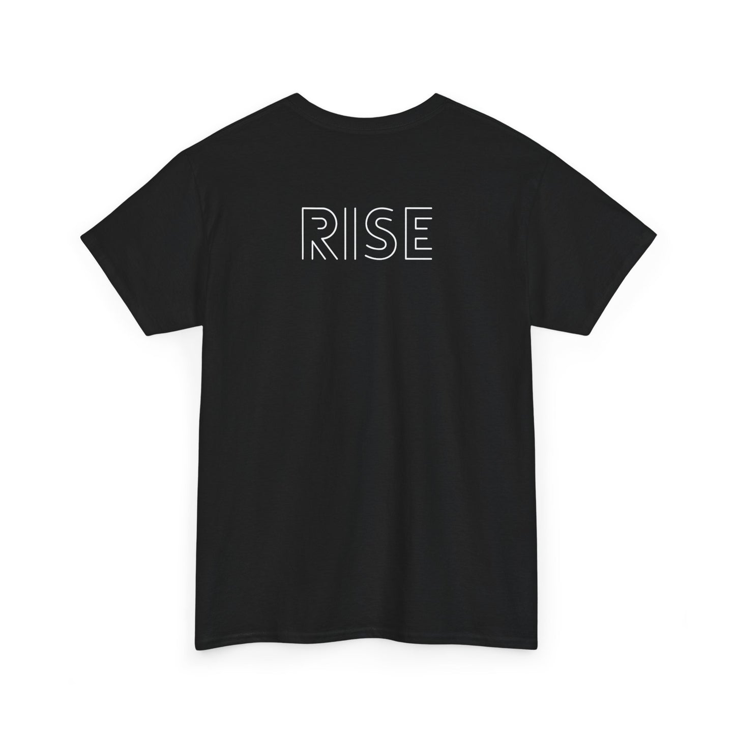 Unisex Heavy Cotton Tee - 'Rise' & 'Rhythm of Our Hearts' Graphic Tee for Creative Souls