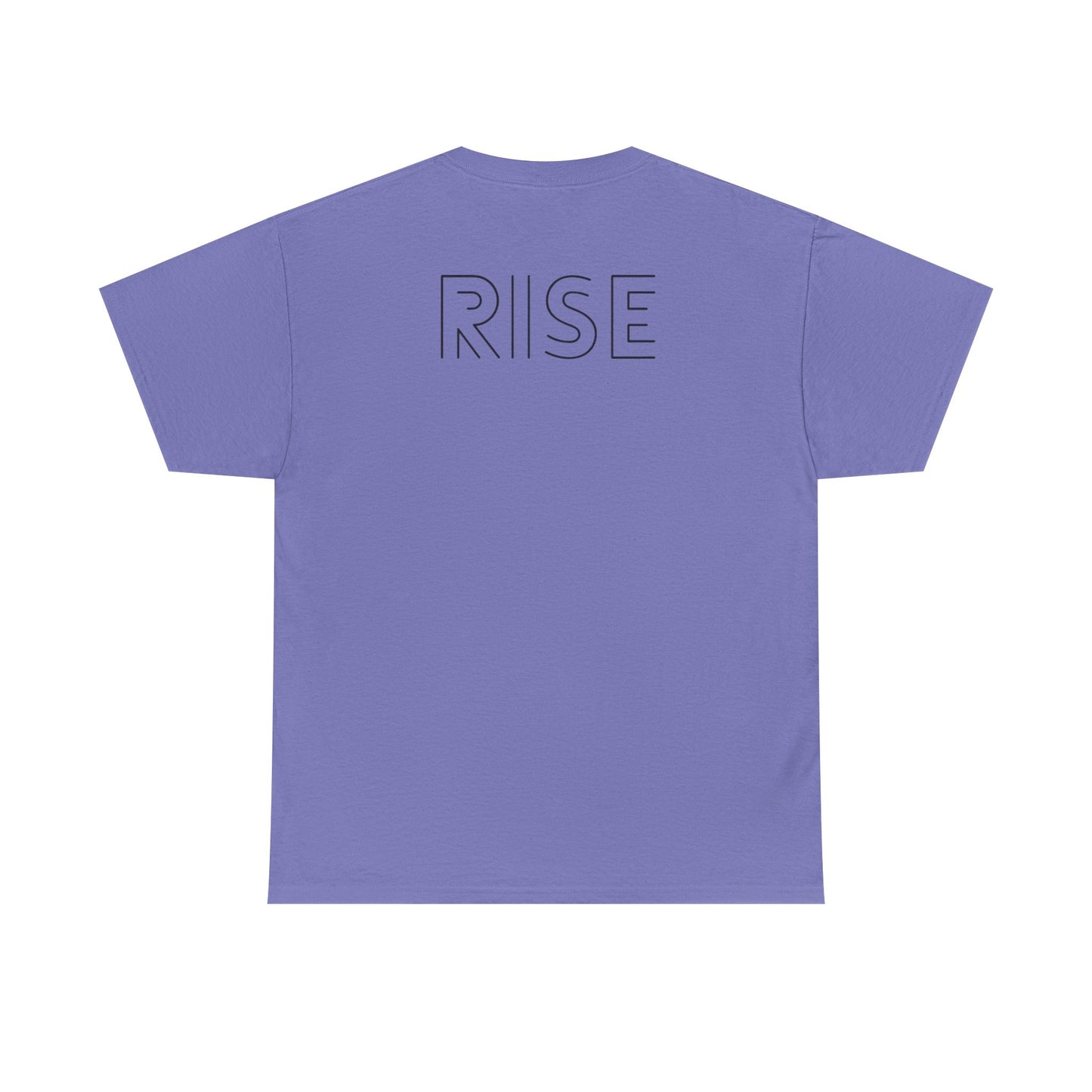 Unisex Heavy Cotton Tee - 'Rise' & 'Rhythm of Our Hearts' Graphic Tee for Creative Souls