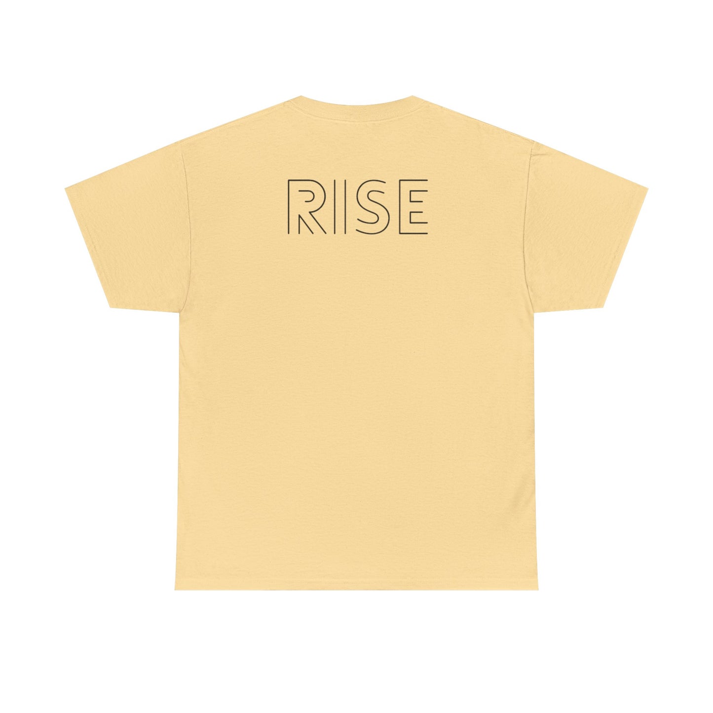 Unisex Heavy Cotton Tee - 'Rise' & 'Rhythm of Our Hearts' Graphic Tee for Creative Souls