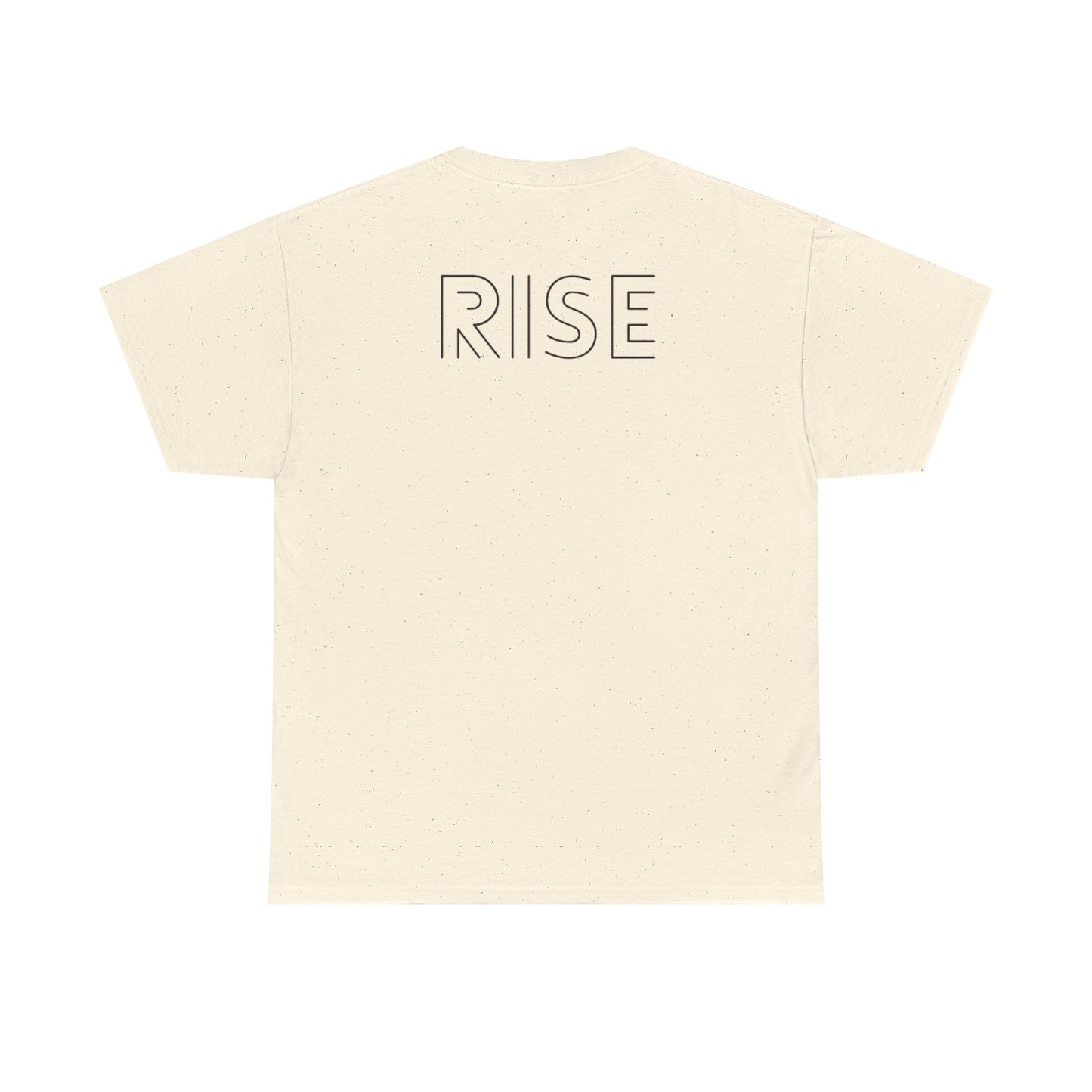 Unisex Heavy Cotton Tee - 'Rise' & 'Rhythm of Our Hearts' Graphic Tee for Creative Souls